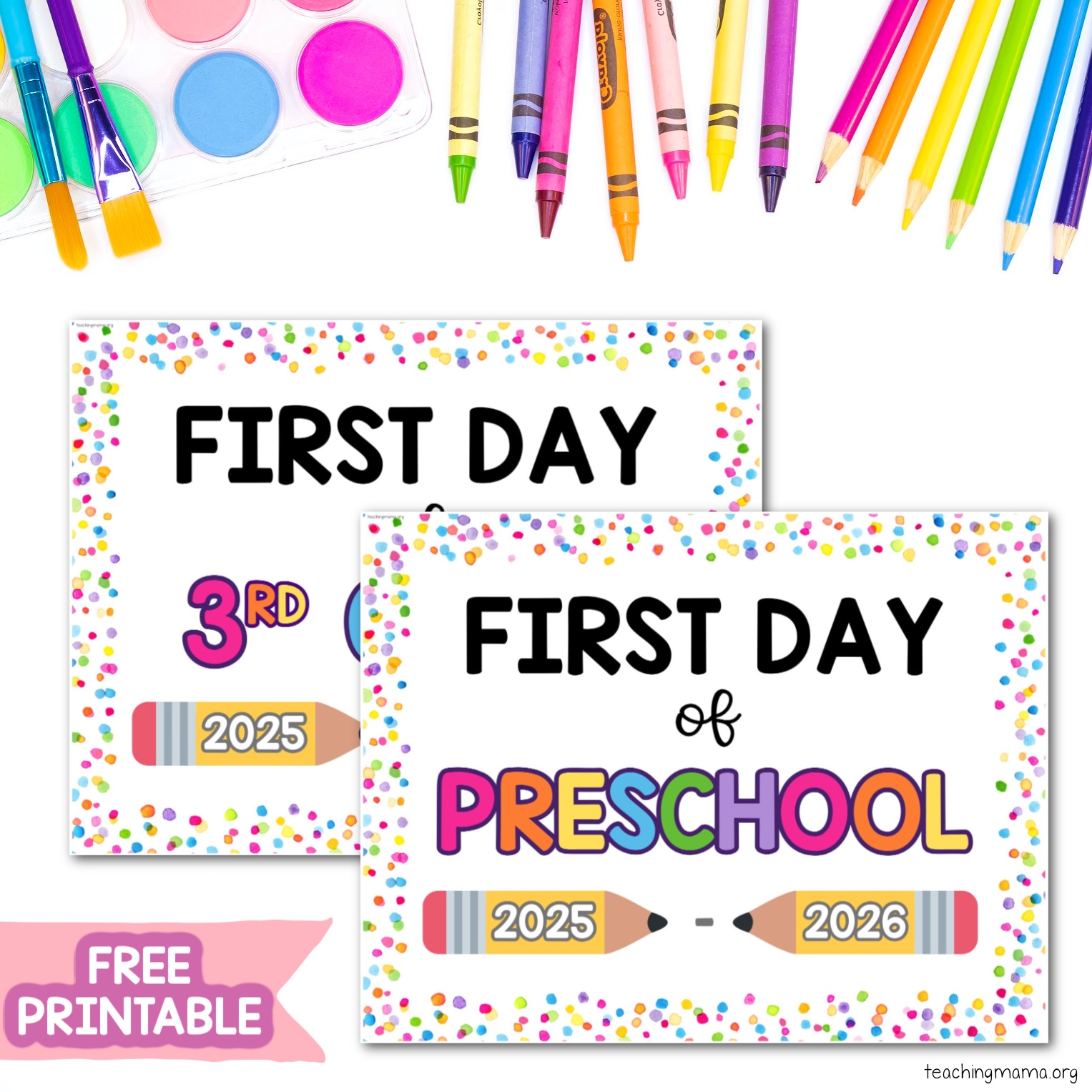 first day of daycare free printable
