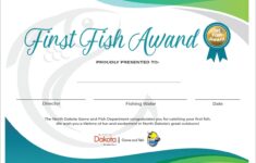 First Fish Certificate