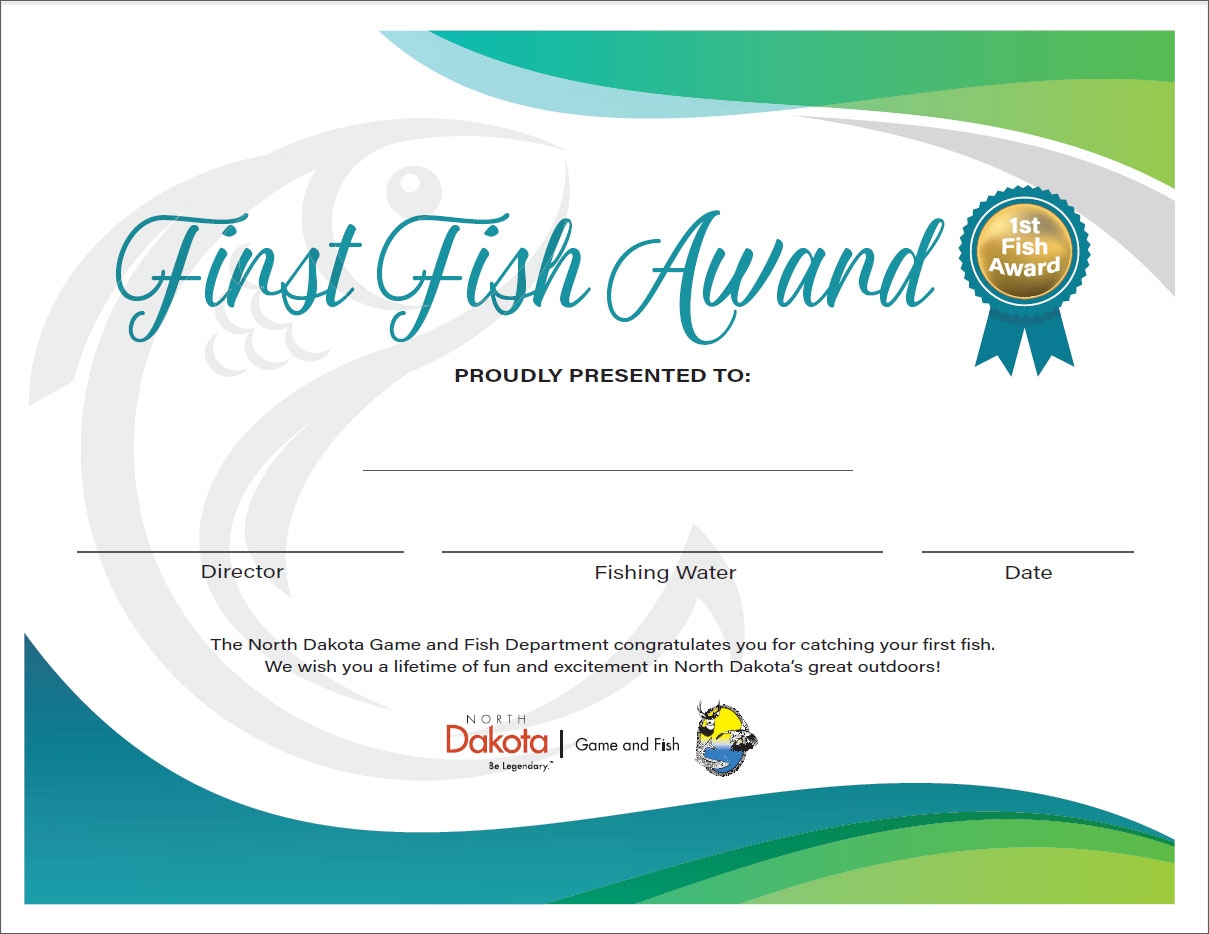 First Fish Certificate First Fish Certificate