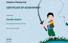 First Fish Kid Certificate