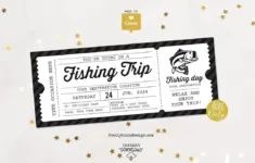 Fishing Trip Ticket Template Surprise