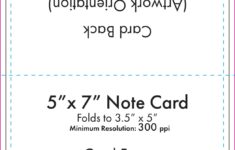 Five X Seven Note Card Template