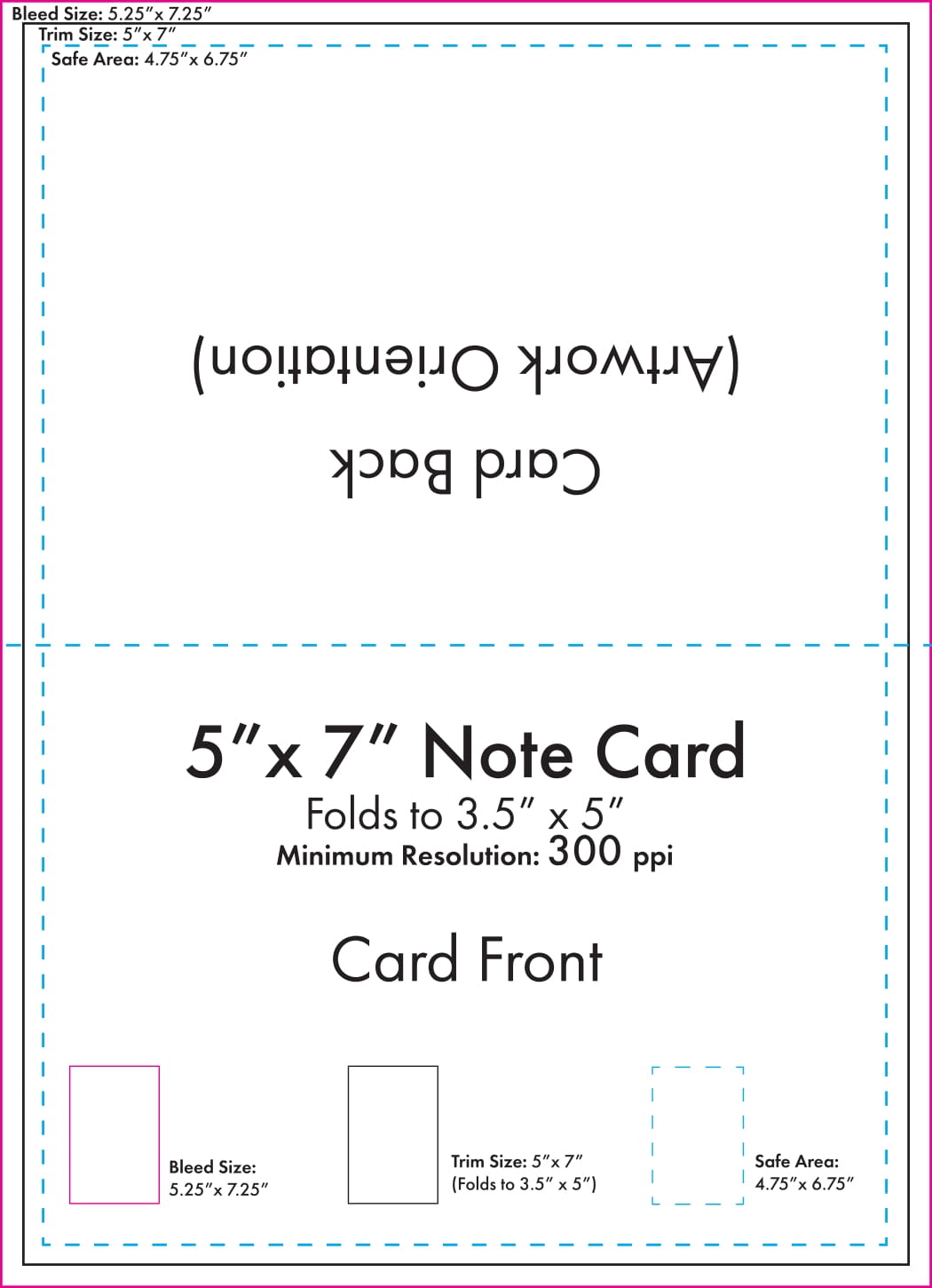 Five X Seven Note Card Template Five X Seven Note Card Template