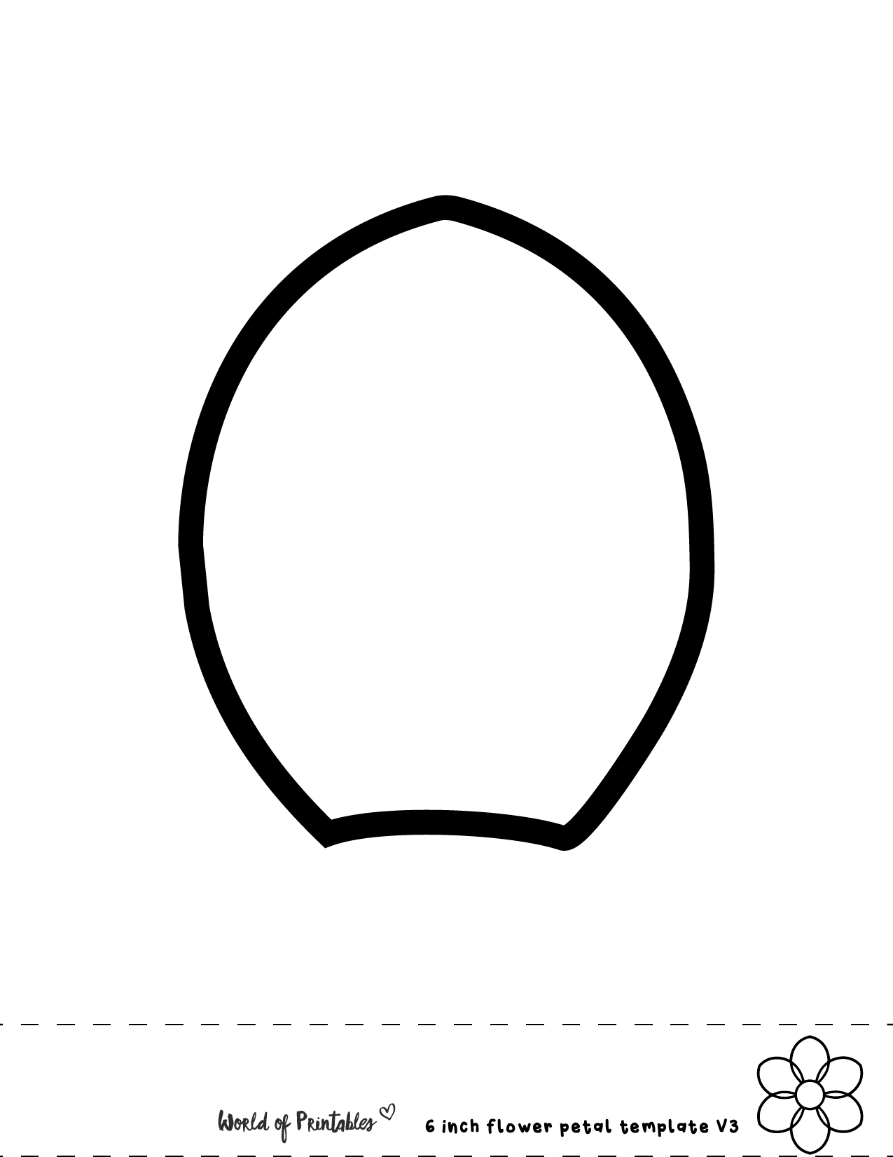 Flower Petal Template