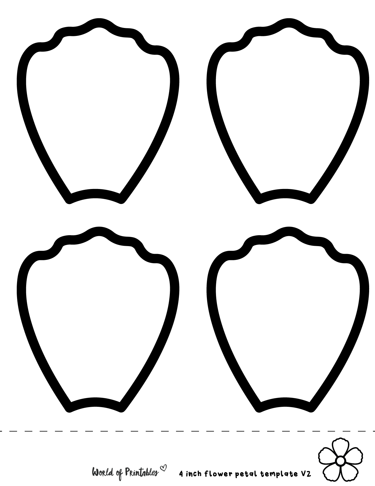 Flower Petal Template
