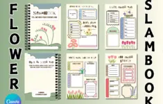 Flowers Slam Book Slambook Cute Template