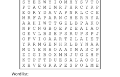 Food Word Search