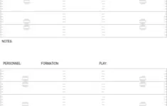 Football Playbook Blank Play Sheets Four