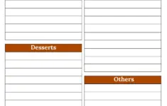 Football Potluck Sign Up Sheet Football