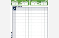 Football Squares Printable Super Bowl