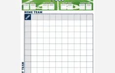 Football Squares Printable Super Bowl