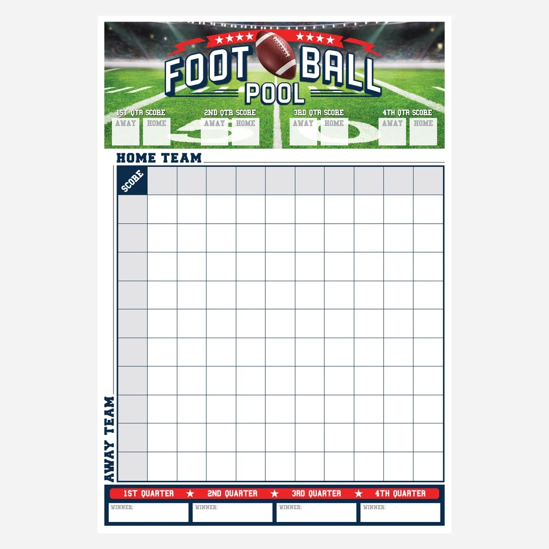 2026 printable super bowl squares template 2026 printable super bowl squares template