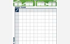 Football Squares Printable Super Bowl