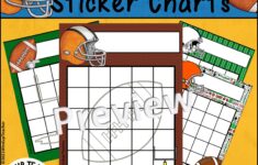 Football Sticker Reward Charts Sports Theme Positive Behavior Incentive Charts