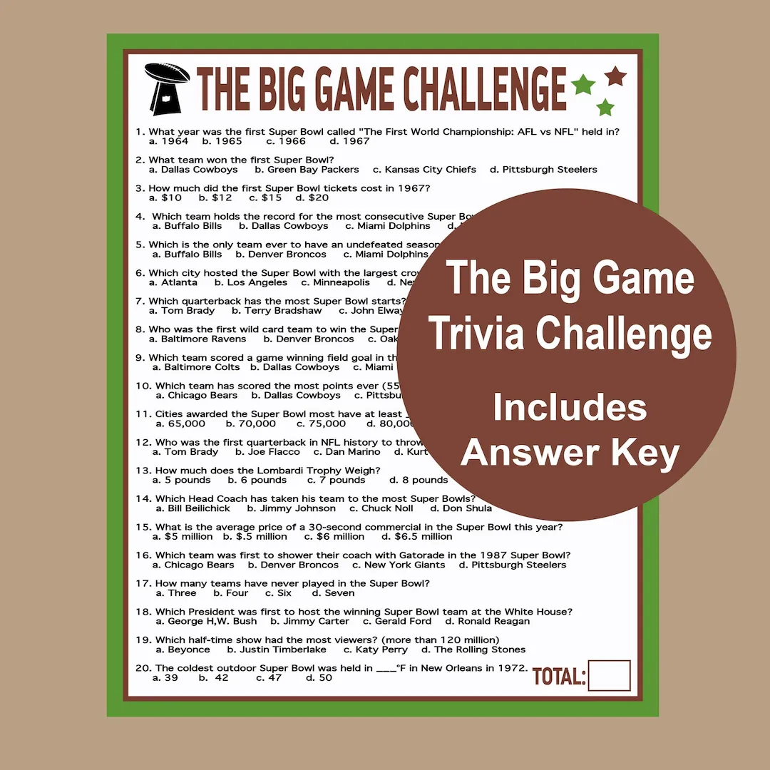 Football Trivia Game Football 2026
