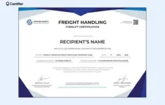 Forklift Certificate Templates