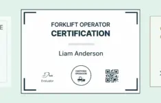 Forklift Certificate Templates