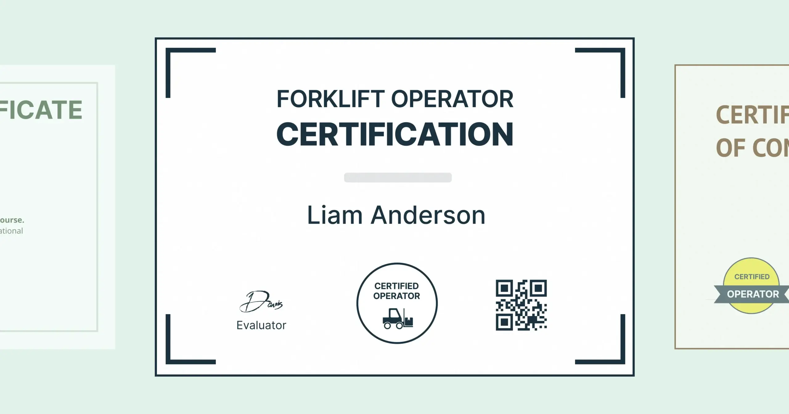 Forklift Certificate Templates Forklift Certificate Templates