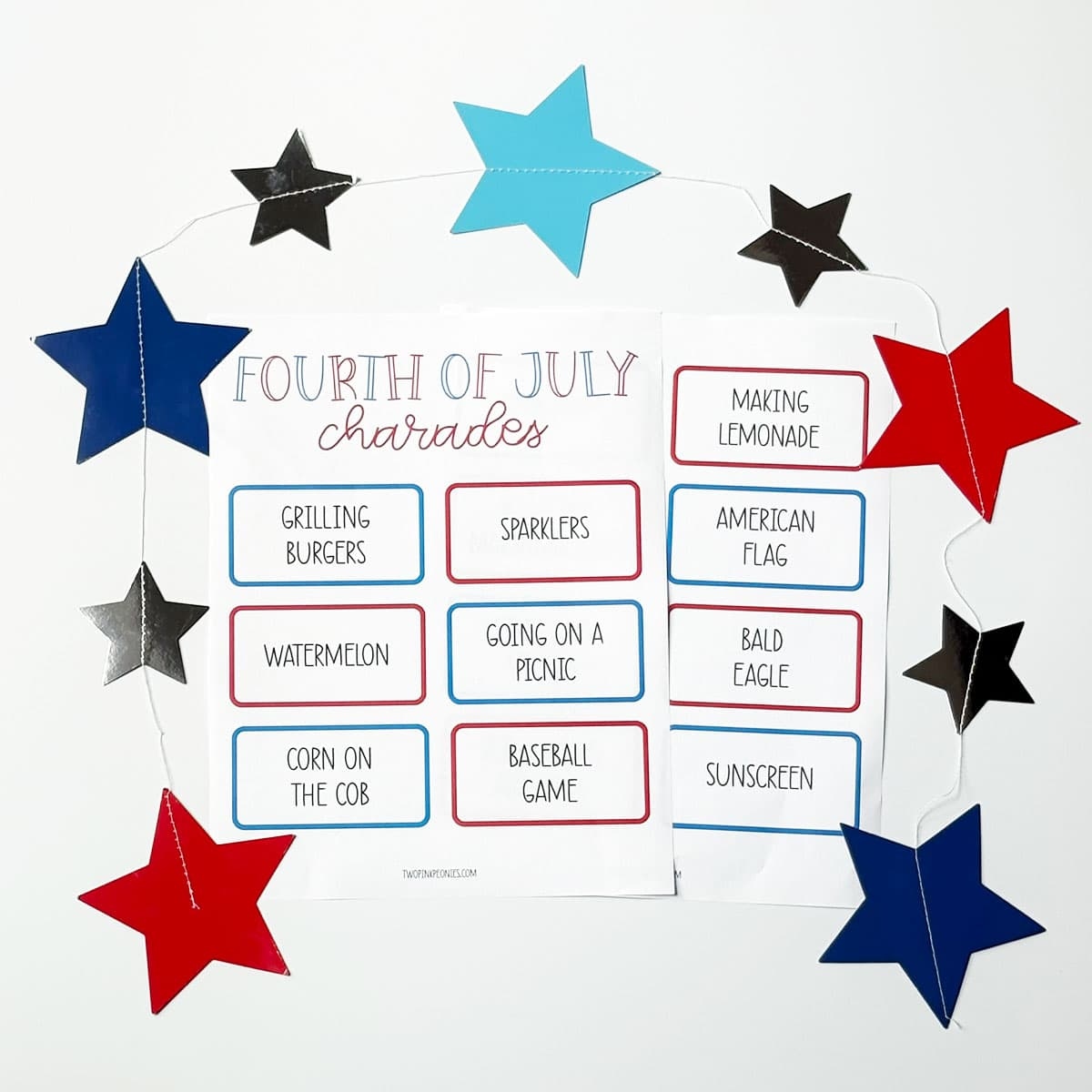 Fourth Of July Charades Fourth Of July Charades