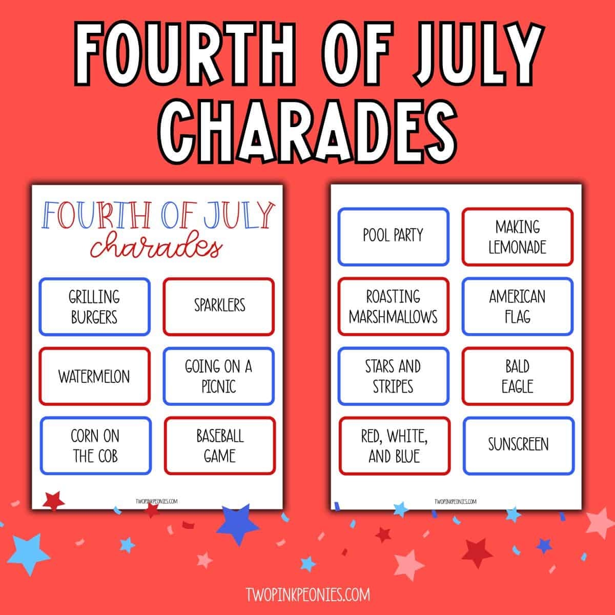 Fourth Of July Charades