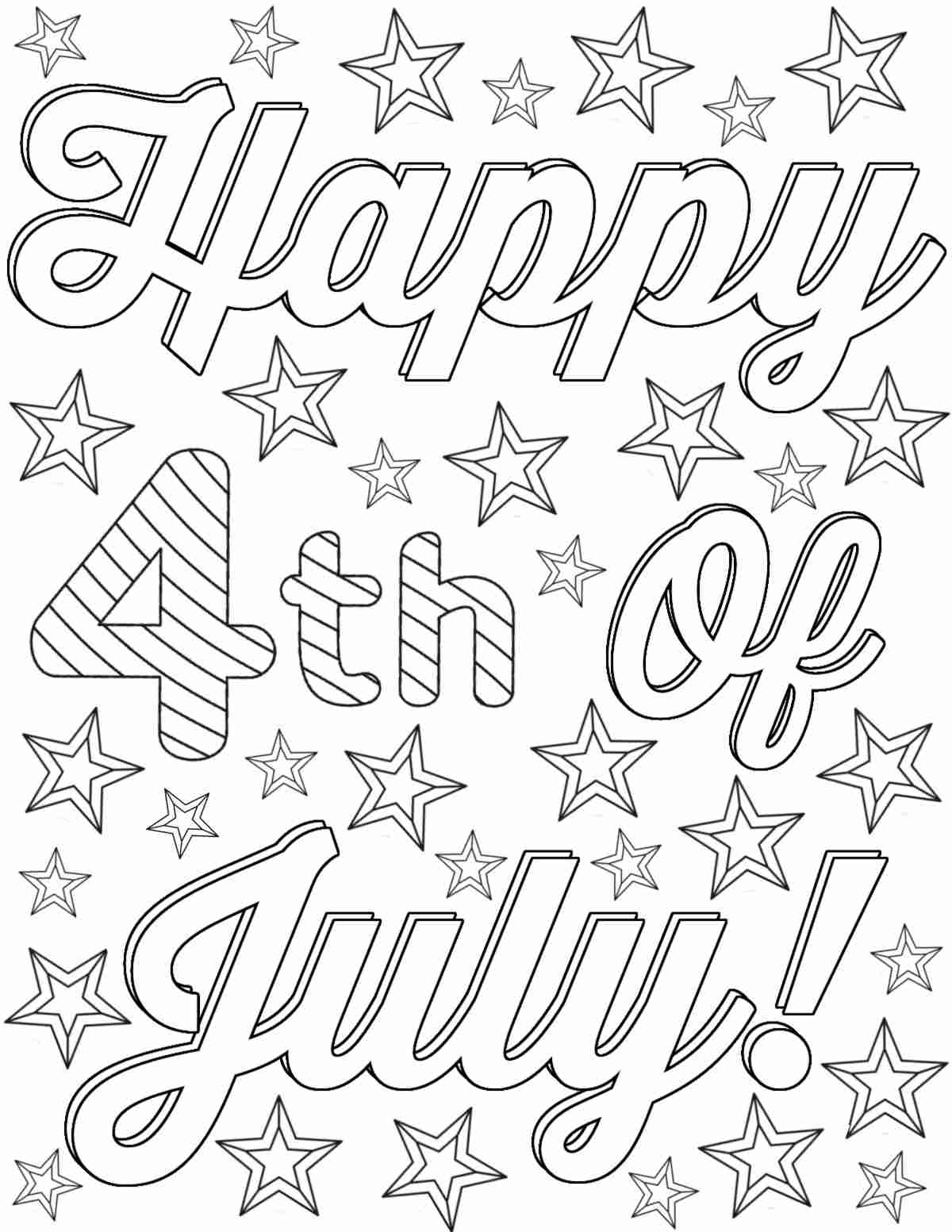 Fourth Of July Coloring Pages