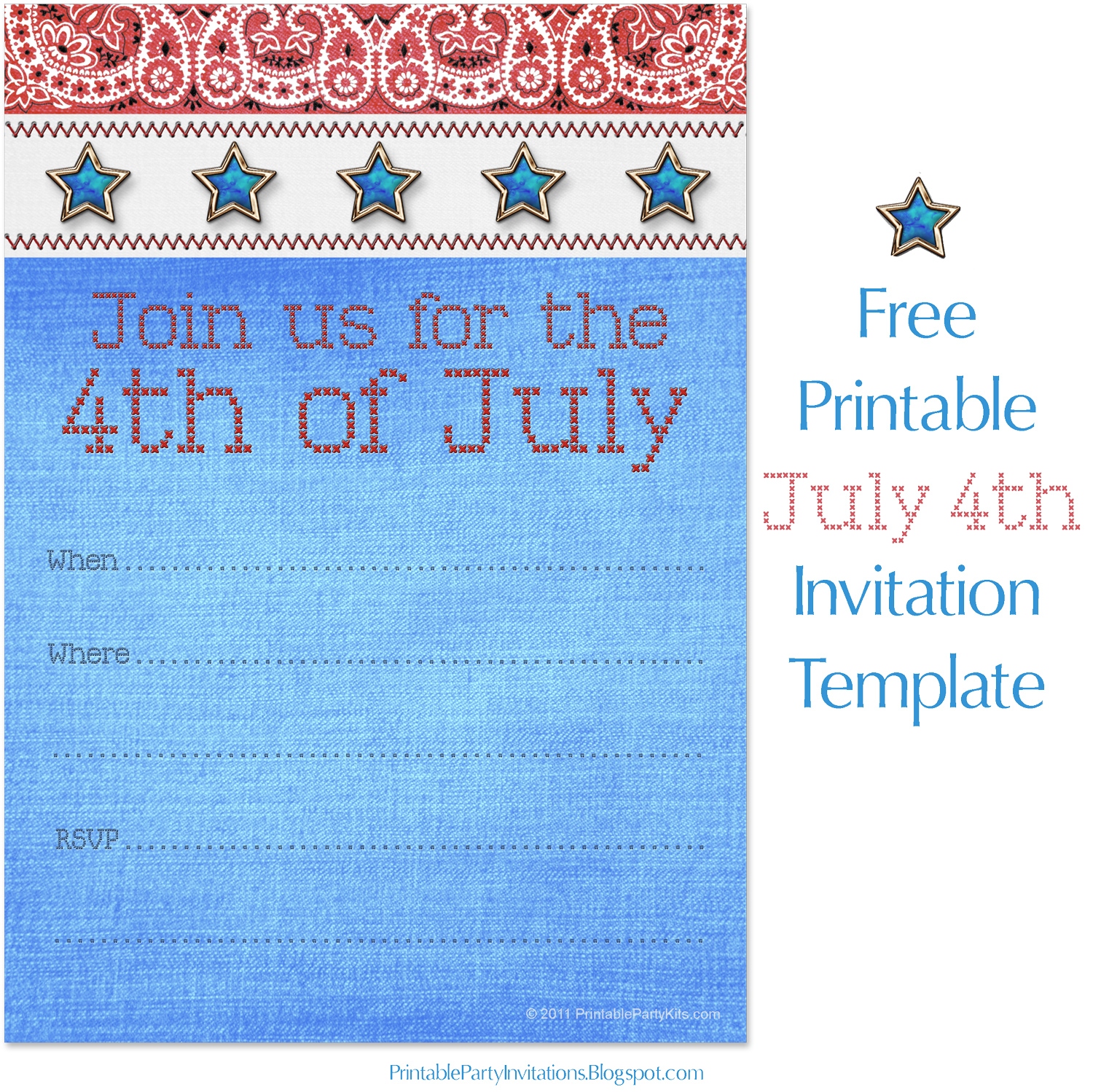 free printable july 4 invitations free printable july 4 invitations