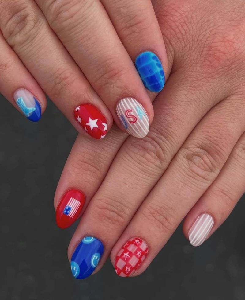 Fourth Of July Nails Fourth Of July Nails