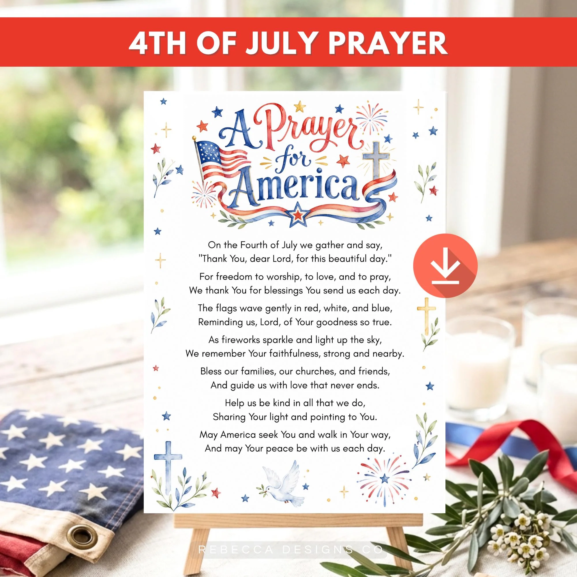 Fourth Of July Prayer Christian 4th July