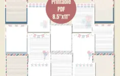 Fourth Of July Printable Stationery Set