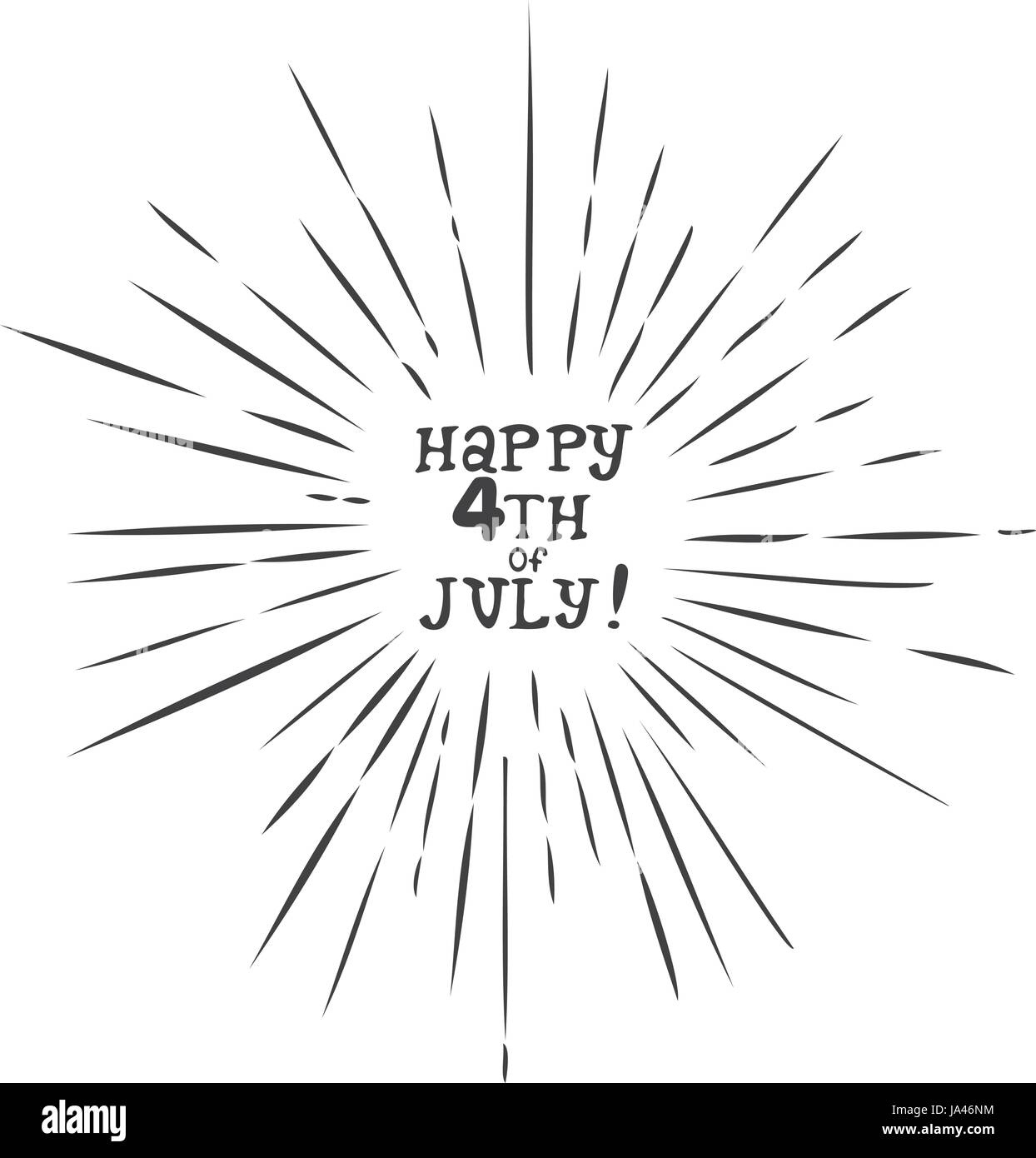 free black and white 4th of july clipart 4 printable designs