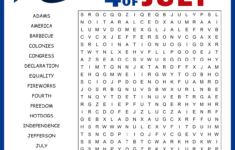 Fourth Of July Word Search shtml