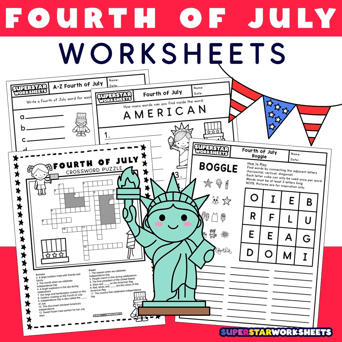 Fourth Of July Worksheets Fourth Of July Worksheets