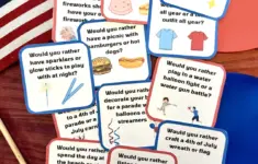 Fourth Of July Would You Rather Cards