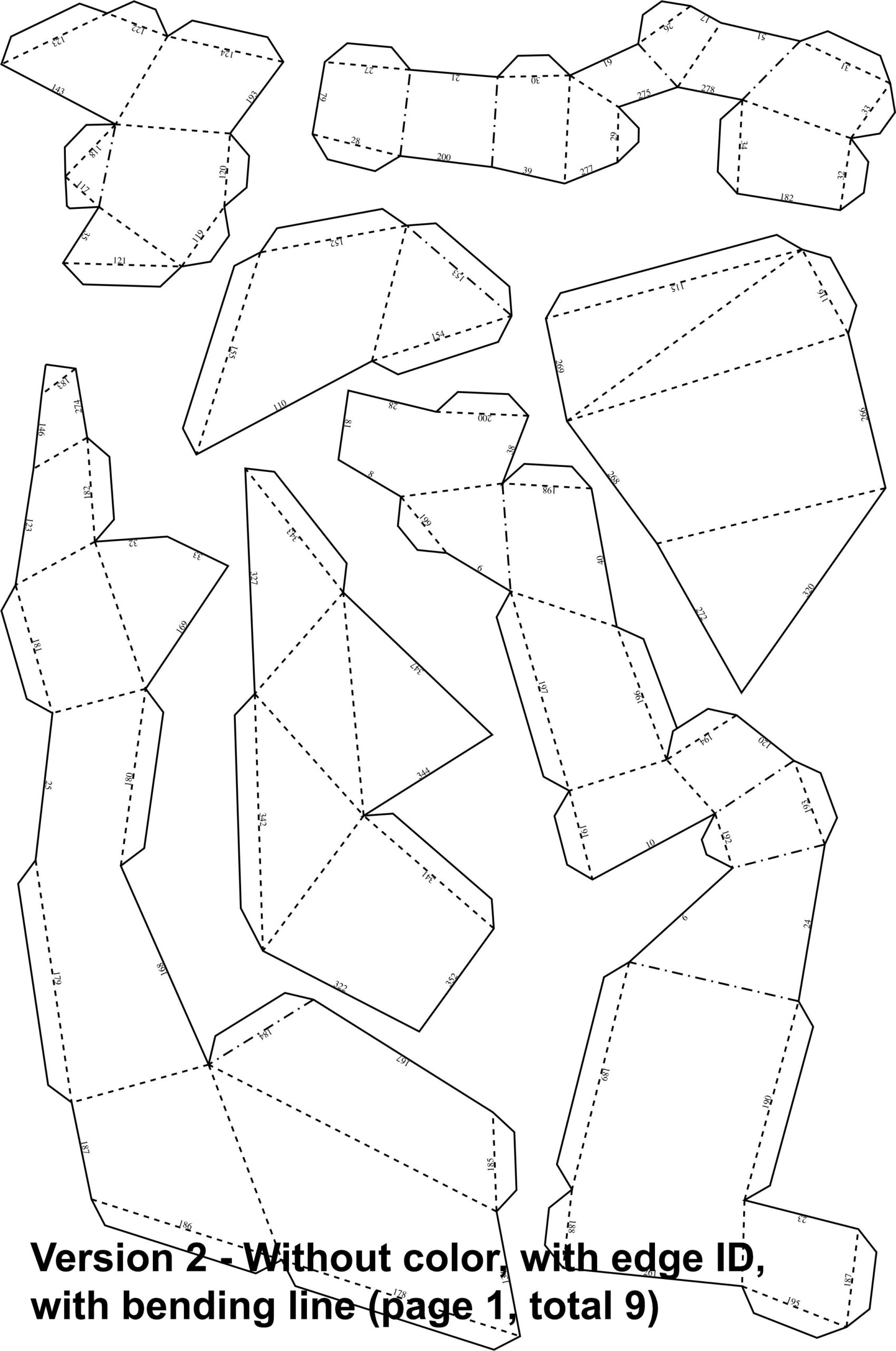 fox papercraft template free fox papercraft template free