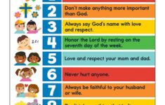 Fr01595 The Ten Commandments Chart Free Printable Fr01595