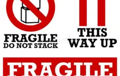 Fragile Handle Care Labels