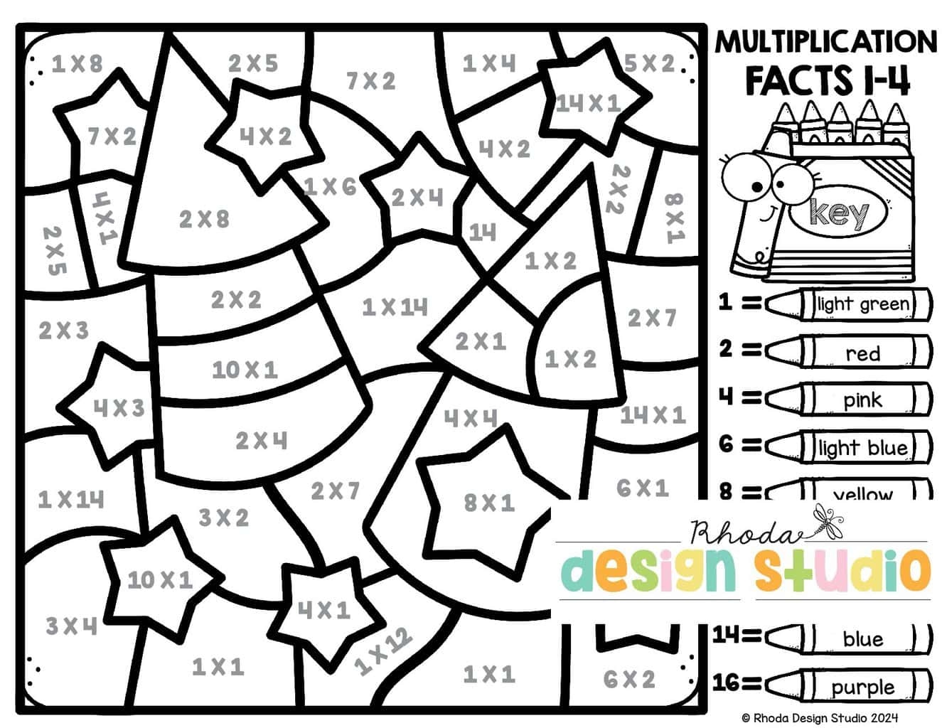Free 4th Of July Color By Number Worksheets