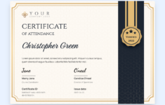 Free Attendance Certificate Templates And Inspirations