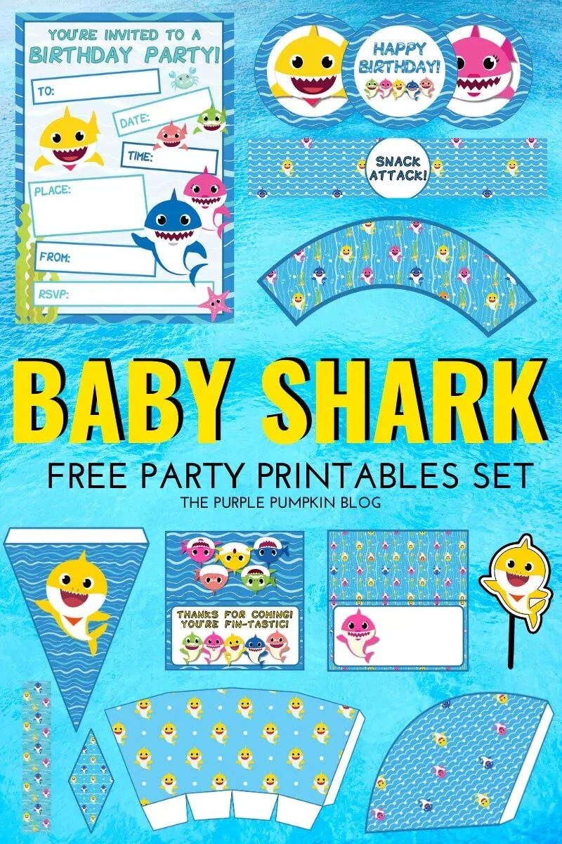 Free Baby Shark Party Printables Free Baby Shark Party Printables