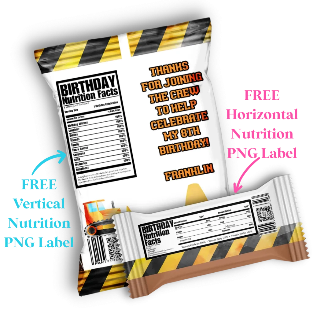 Free Birthday Nutrition Facts Png Free Birthday Nutrition Facts Png