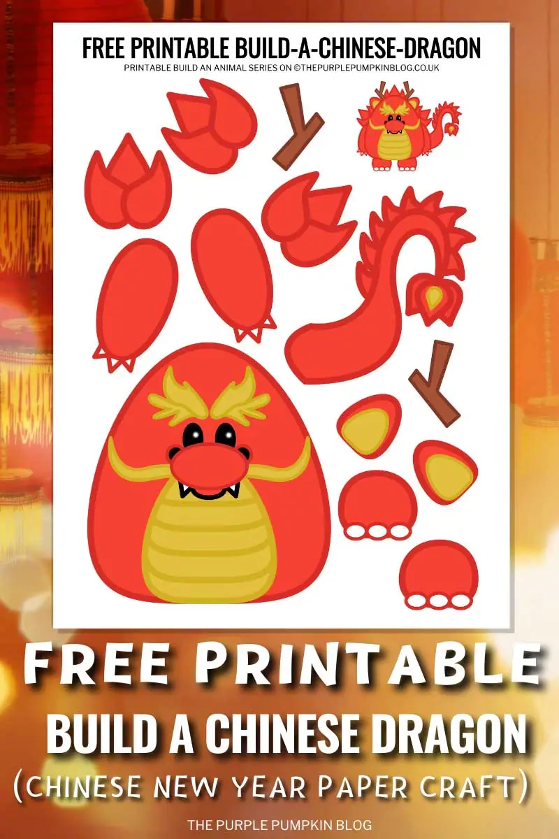Free Build A Chinese Dragon Printable Craft Free Build A Chinese Dragon Printable Craft