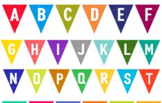 Free Bunting Alphabet Clip Art Set