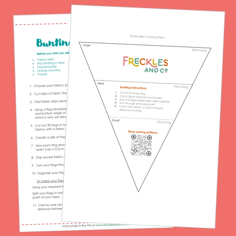 Free Bunting Pattern And Instructions