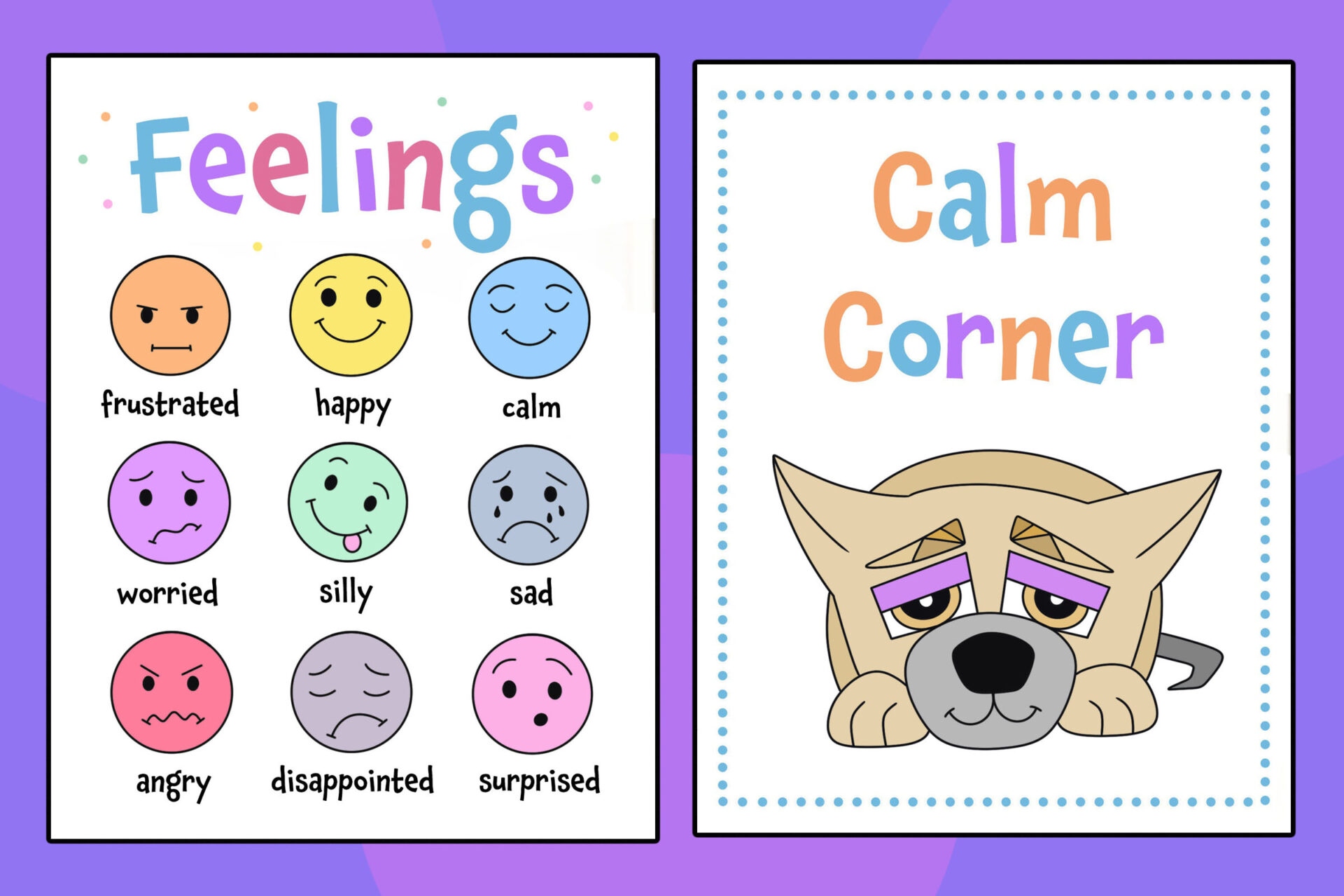 Free Calm Down Corner Printables Free Calm Down Corner Printables