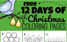 Free Christmas Coloring Sheets 12 Days 96