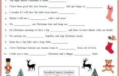 Free Christmas Fill Ins Printable