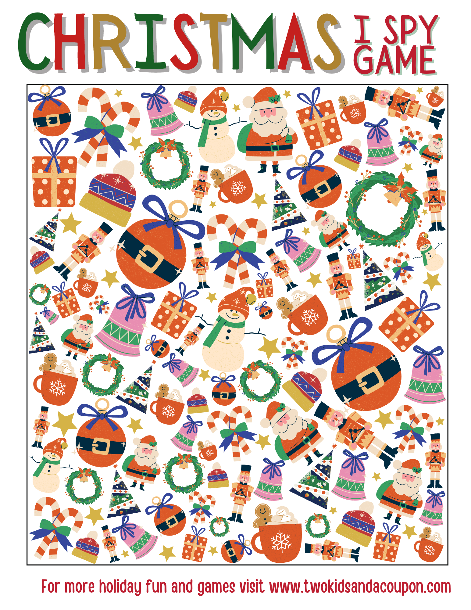 Free Christmas I Spy Printable Game For The Holidays 119669