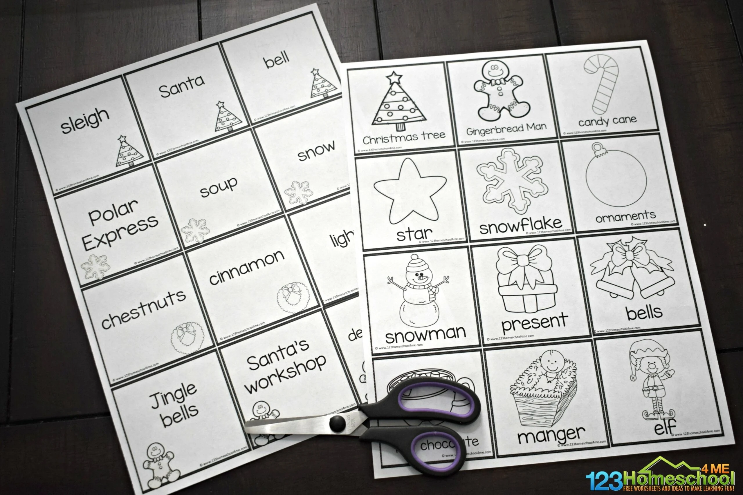 Free Christmas Pictionary For Families