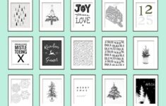 Free Christmas Printables Bw