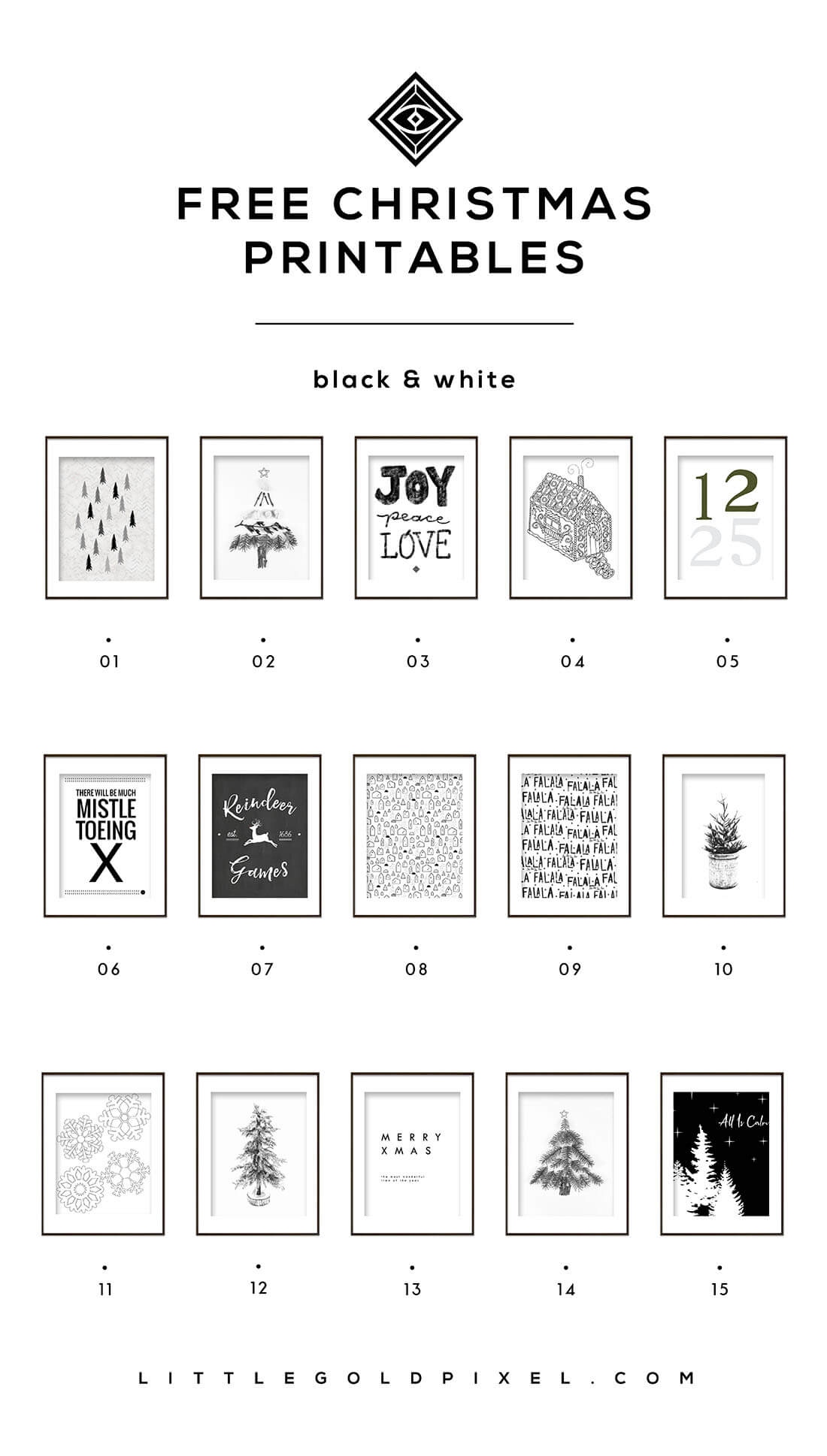 Free Christmas Printables Bw Free Christmas Printables Bw